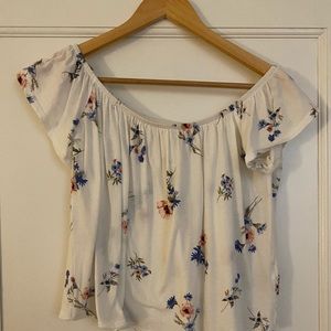 Off the shoulder floral top